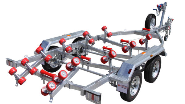 6M Tandem Braked Boat Trailer With Rollers 6M Tandem Braked Boat Trailer With Rollers